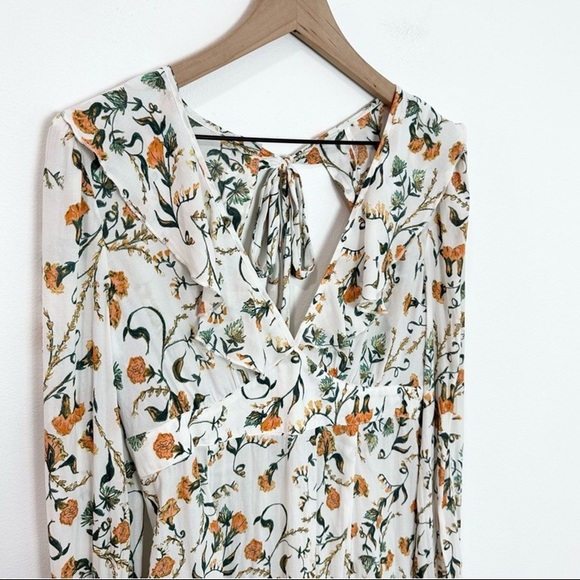 Free People Floral Ruffle Mini Dress - Picture 6 of 10